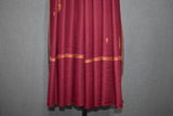 Embroidered fine wool stole boti 28x80 inch