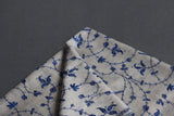 cashmere embroidered fine wool stole  28x80 inch