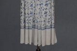cashmere embroidered fine wool stole  28x80 inch