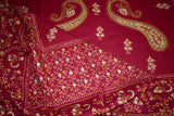 Fine wool Embroidered shawl DESIGNDAR 40x80 inch
