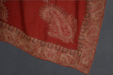 Antique hand embroidered textile 48x48 inch