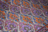 Pashmina kalamkari hand Embroidered shawl gulabkar beige 45x90 inch