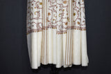 Fine wool Embroidered shawl Designdar 40x80 inch