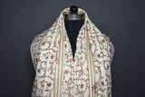 Fine wool Embroidered shawl Designdar 40x80 inch