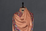Pashmina Hand embroidered dordar shawl 40X80 inch