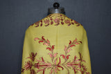 Embroidered fine wool stole designdar 28x80 inch