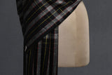 Pashmina check stole handwoven 28x80 inch