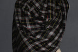 Pashmina check stole handwoven 28x80 inch