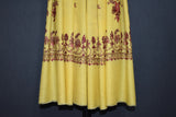 Embroidered fine wool stole designdar 28x80 inch