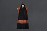 Pashmina hand embroidered black paldar shawl 40x80 inch