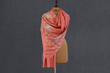 Pashmina embroidered stole 28x80 inch