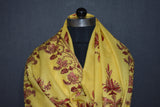 Embroidered fine wool stole designdar 28x80 inch