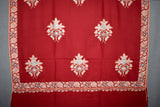 Pashmina hand embroidered shawl designdar 40x80 inch