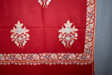 Pashmina hand embroidered shawl designdar 40x80 inch