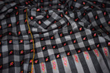 Fine wool Embroidered check shawl 40"x80"