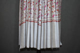 Fine wool Embroidered shawl Designdar 40x80 inch