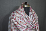 Fine wool Embroidered shawl Designdar 40x80 inch
