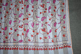 Fine wool Embroidered shawl Designdar 40x80 inch