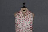 cashmere embroidered fine wool stole white 28x80 inch