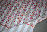 Fine wool Embroidered shawl Designdar 40x80 inch