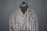 Handwoven pashmina check shawl 40x80 inch