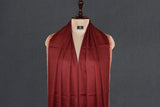 Pashmina embroidered stole maroon 28x80 inch