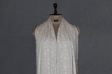 cashmere embroidered fine wool ton ton stole  28x80 inch