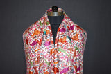 Pashmina Hand embroidered bird jammawar shawl 40"x80"