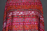 Pashmina handmade hand embroidered red shawl