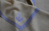 Pashmina hand embroidered shawl  40x80 inch