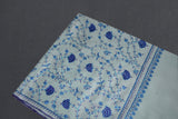 cashmere embroidered fine wool stole 28x80 inch