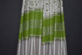 Embroidered fine wool stole designdar 28x80 inch