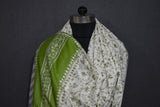 Embroidered fine wool stole designdar 28x80 inch