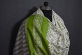 Embroidered fine wool stole designdar 28x80 inch