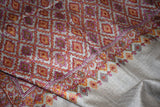 Pashmina Hand embroidered jammawar shawl 40"x80"