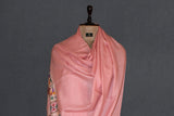 kani pashmina paldar pink shawl 40*x80*