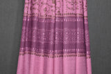 Embroidered fine wool stole designdar 28x80 inch