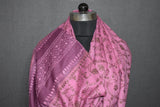 Embroidered fine wool stole designdar 28x80 inch