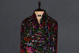 Pashmina kani shawl jamma black gul 40*x80*
