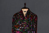 Pashmina kani shawl jamma black gul 40*x80*
