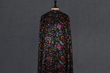 Pashmina kani shawl jamma black gul 40*x80*