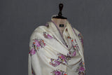 Pashmina hand embroidered shawl 40x80 inch