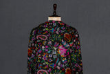 Pashmina kani shawl jamma black gul 40*x80*
