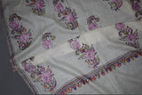 Pashmina hand embroidered shawl 40x80 inch
