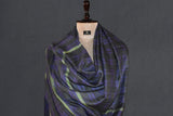 Handwoven pashmina check shawl 40x80 inch