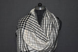 Pashmina handwoven check stole 28X80 inch