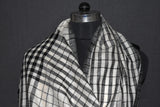 Pashmina handwoven check stole 28X80 inch