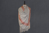Pashmina hand embroidered shawl 40x80 inch