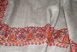 Pashmina hand embroidered shawl 40x80 inch