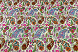 Pashmina Embroidered white jamma shawl 40X80 inch